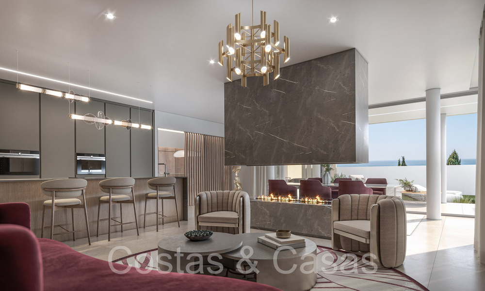 Last villa! Energy efficient new build villa for sale with sea views just outside the centre of Estepona 64793