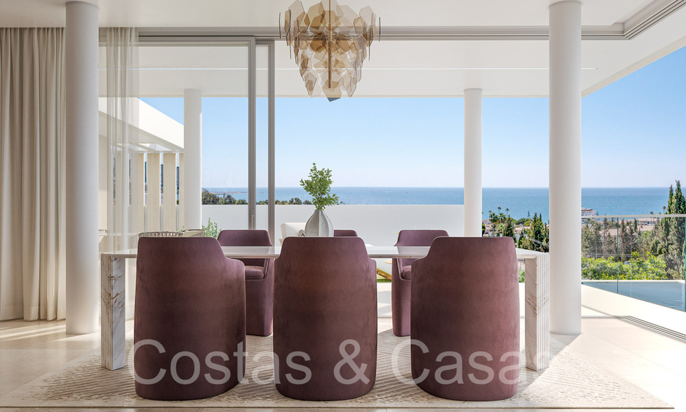 Last villa! Energy efficient new build villa for sale with sea views just outside the centre of Estepona 64794