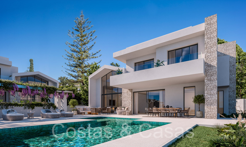 New villas for sale with panoramic sea views within walking distance of San Pedro centre, Marbella 67335