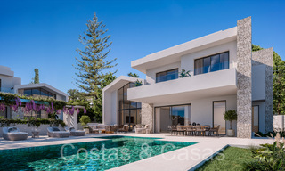 New villas for sale with panoramic sea views within walking distance of San Pedro centre, Marbella 67335 