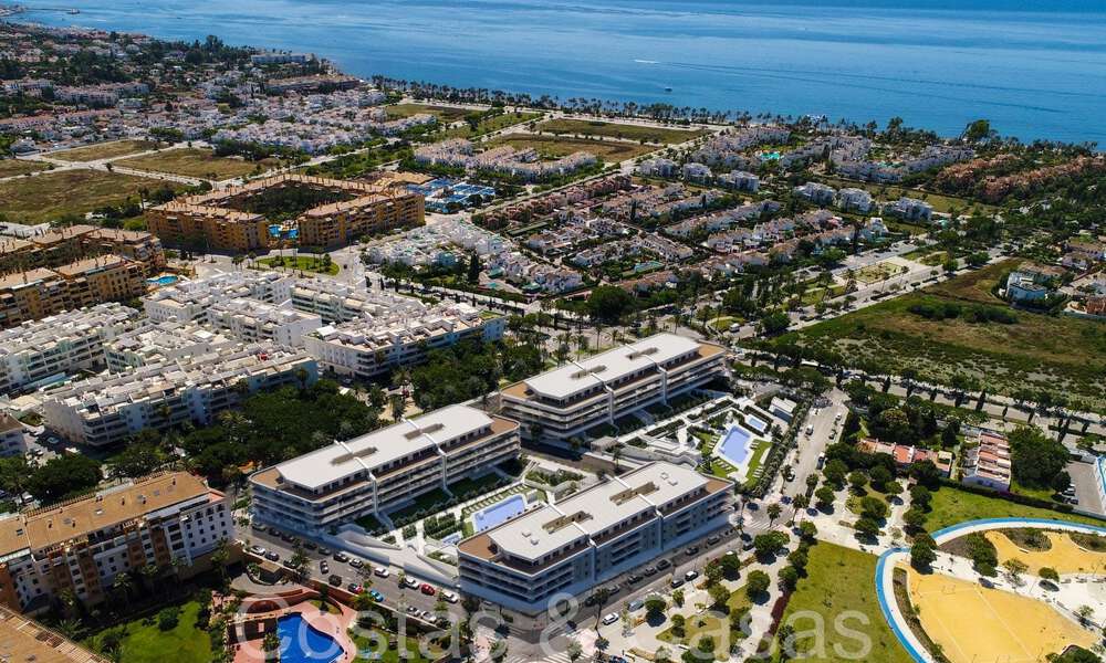 Modern new build apartments for sale a stone's throw from the centre and the beach in San Pedro Playa, Marbella 64912