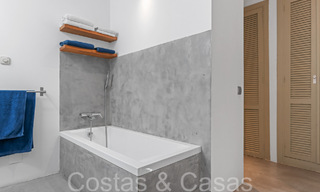 Trendy beach house for sale with stunning sea views in a first line beach complex close to Estepona town 65399 