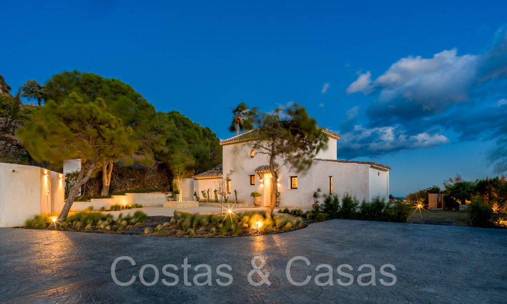 Andalusian luxury estate with guesthouse and sublime sea views for sale in the hills of Estepona 65109