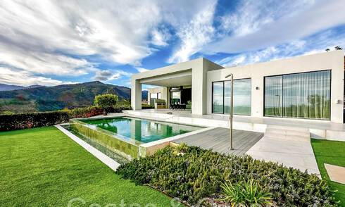 Ready to move in, single storey, minimalistic style, luxury villa for sale in a secure urbanization of Marbella - Benahavis 65458