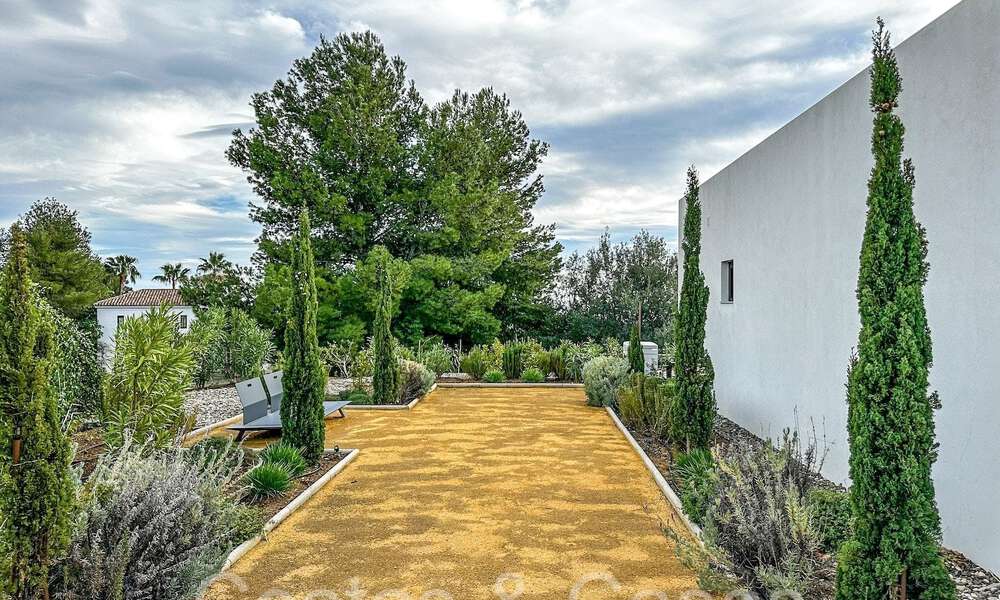 Ready to move in, single storey, minimalistic style, luxury villa for sale in a secure urbanization of Marbella - Benahavis 65460