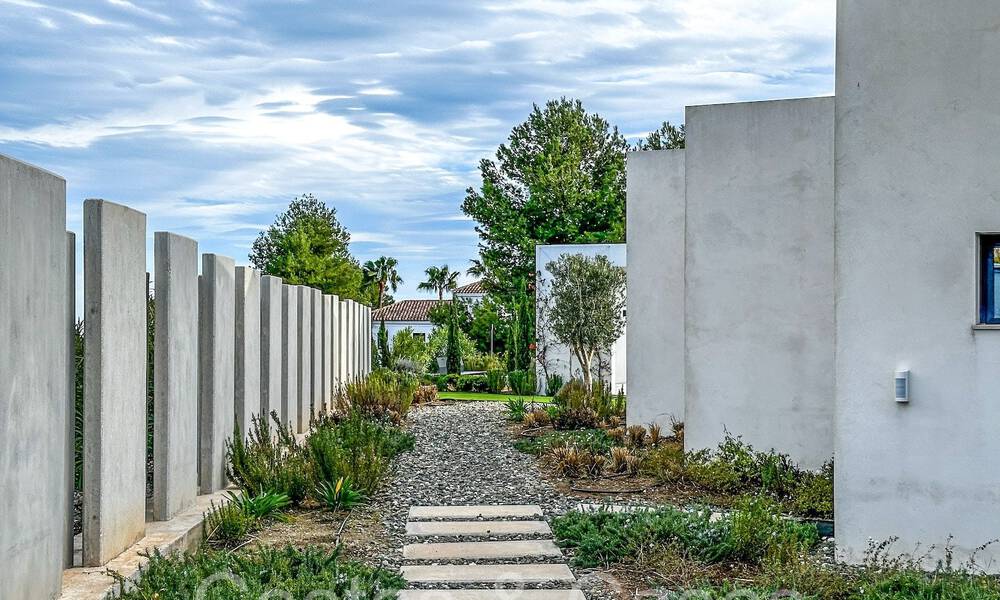 Ready to move in, single storey, minimalistic style, luxury villa for sale in a secure urbanization of Marbella - Benahavis 65462