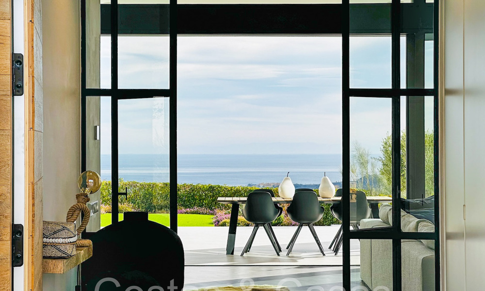 Ready to move in, single storey, minimalistic style, luxury villa for sale in a secure urbanization of Marbella - Benahavis 65488