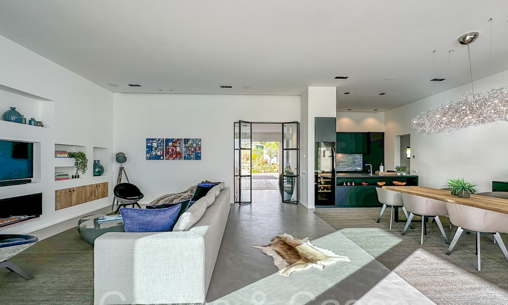 Ready to move in, single storey, minimalistic style, luxury villa for sale in a secure urbanization of Marbella - Benahavis 65490