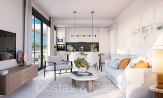 New build apartments with avant-garde design for sale, front line golf in Casares, Costa del Sol 65359 