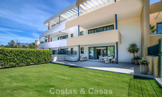 New build apartments with avant-garde design for sale, front line golf in Casares, Costa del Sol 798999 