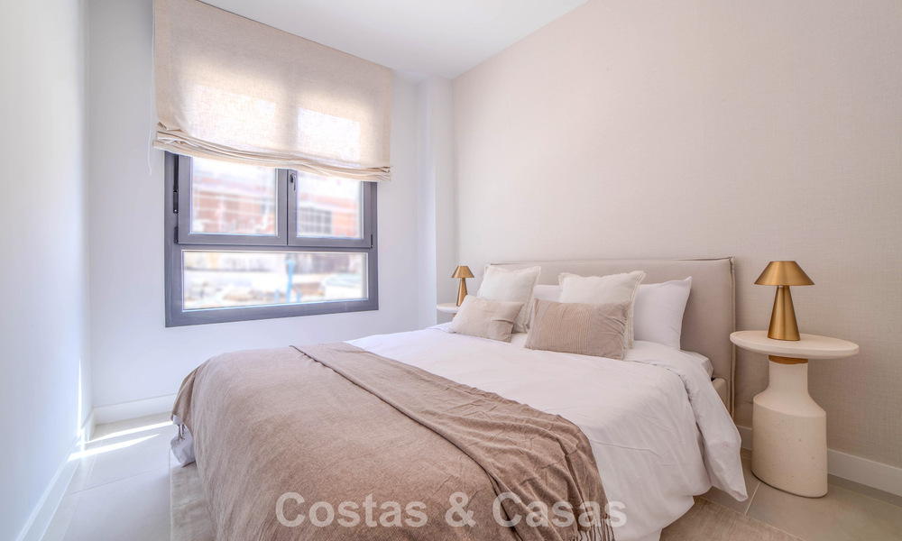 New build apartments with avant-garde design for sale, front line golf in Casares, Costa del Sol 799002