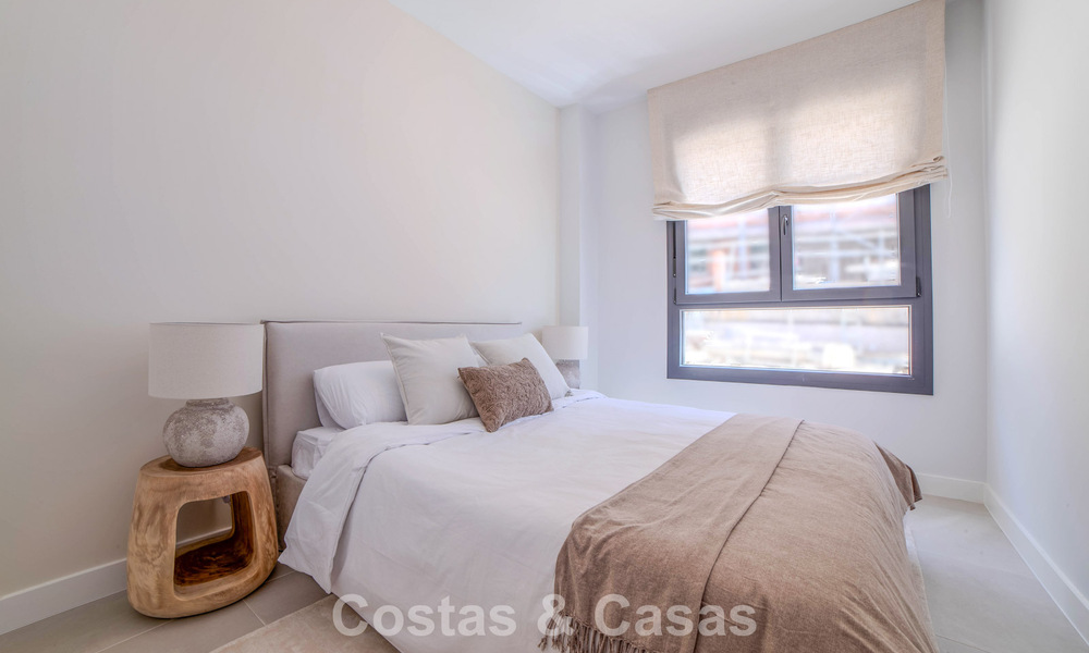 New build apartments with avant-garde design for sale, front line golf in Casares, Costa del Sol 799004
