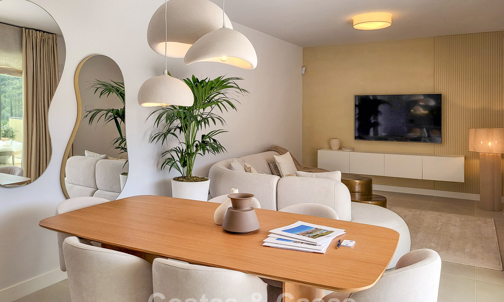 New build apartments with avant-garde design for sale, front line golf in Casares, Costa del Sol 799008