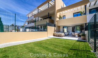 New build apartments with avant-garde design for sale, front line golf in Casares, Costa del Sol 799021 