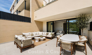 New build apartments with avant-garde design for sale, front line golf in Casares, Costa del Sol 799022 