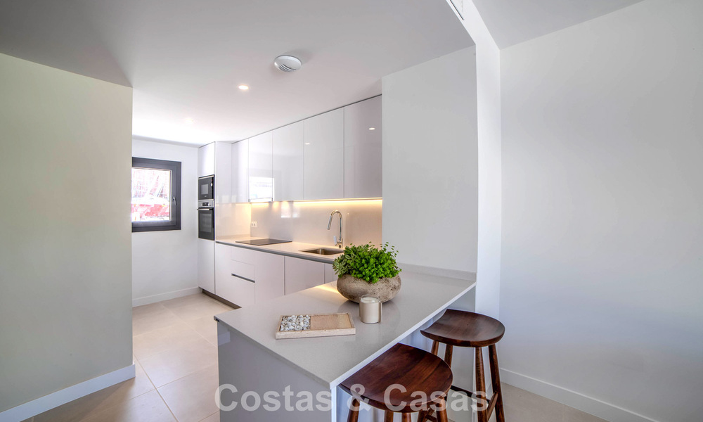 New build apartments with avant-garde design for sale, front line golf in Casares, Costa del Sol 799024