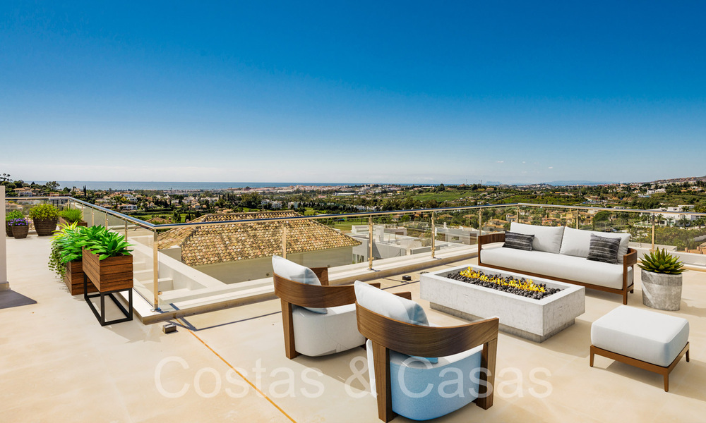 New villa with modern architectural style for sale in Nueva Andalucia's golf valley, Marbella 65898