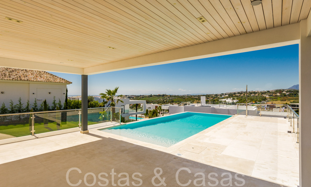 New villa with modern architectural style for sale in Nueva Andalucia's golf valley, Marbella 65912