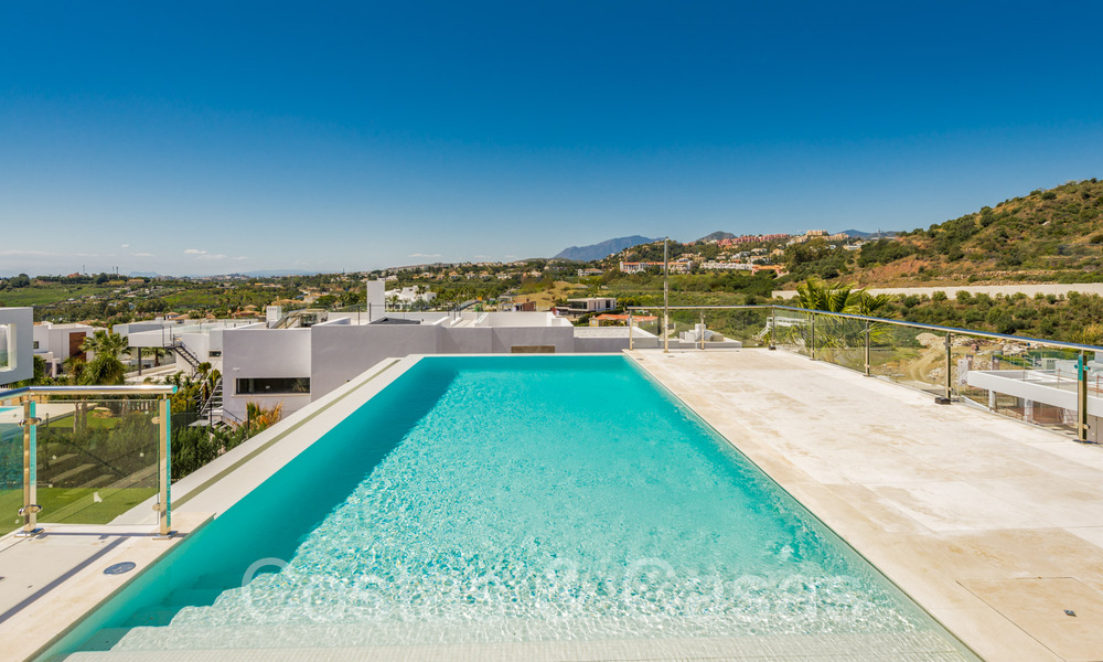New villa with modern architectural style for sale in Nueva Andalucia's golf valley, Marbella 65913