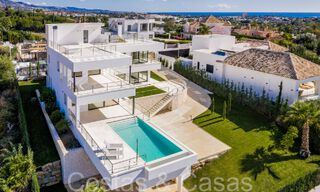 New villa with modern architectural style for sale in Nueva Andalucia's golf valley, Marbella 65933 