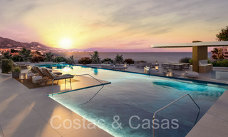 New, advanced luxury apartments for sale with panoramic sea views in Mijas, Costa del Sol 65542 