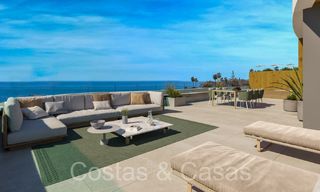 New, advanced luxury apartments for sale with panoramic sea views in Mijas, Costa del Sol 65545 