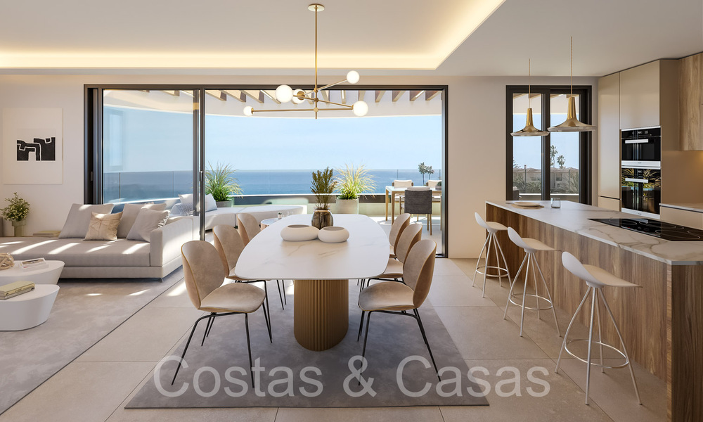 New, advanced luxury apartments for sale with panoramic sea views in Mijas, Costa del Sol 65549