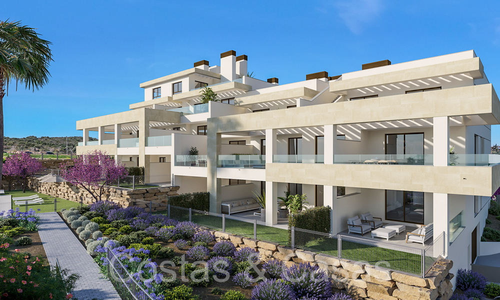 Contemporary new-build apartments for sale within walking distance of the beach and sea views, near Estepona centre 65557