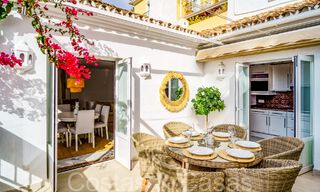 Picturesque townhouse with sea views and independent studio for sale in a gated community the hills of Marbella - Benahavis 65969 