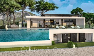 Off-plan architectural new build villa for sale in the hills of Mijas Pueblo, Costa del Sol 65804 