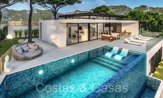 Off-plan architectural new build villa for sale in the hills of Mijas Pueblo, Costa del Sol 65805 