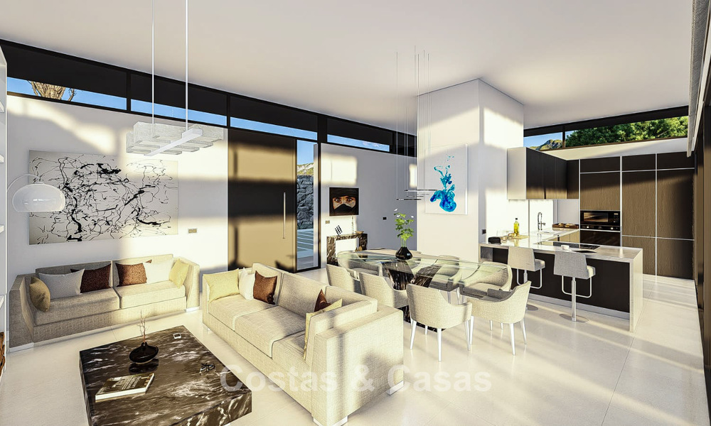 Off-plan architectural new build villa for sale in the hills of Mijas Pueblo, Costa del Sol 779968