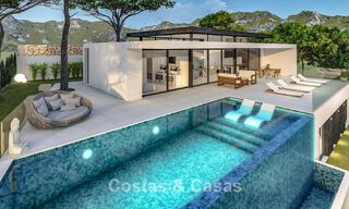 Off-plan architectural new build villa for sale in the hills of Mijas Pueblo, Costa del Sol 779970 