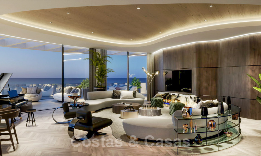 Exclusive innovative penthouse with panoramic sea, golf and mountain views for sale in Benahavis - Marbella 65994