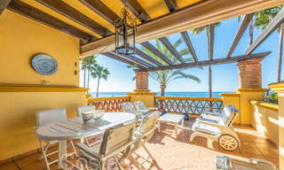 Spacious apartment for sale in a gated beach complex with unobstructed sea views east of Marbella centre 66049 
