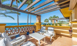 Spacious apartment for sale in a gated beach complex with unobstructed sea views east of Marbella centre 66050 