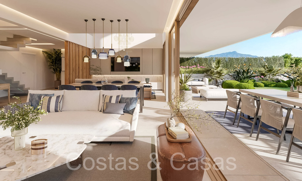 Modern, new semi-detached homes for sale in a boutique complex, on the New Golden Mile between Marbella and Estepona 66239