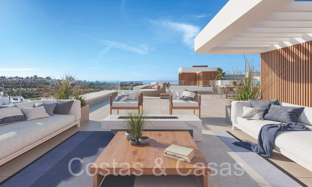 Modern, new semi-detached homes for sale in a boutique complex, on the New Golden Mile between Marbella and Estepona 66241