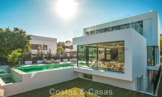 Ready to move in, modern luxury villa for sale adjacent to the golf course on the New Golden Mile, Marbella - Estepona 66409 