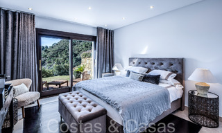 Mediterranean luxury villa for sale with golf and sea views in a gated urbanization in La Quinta, Marbella - Benahavis 66723 
