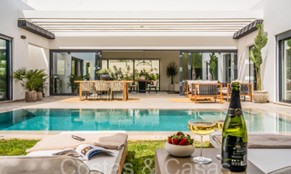 Stylish, modern single-storey luxury villa for sale in a golf area near Estepona centre 66752 