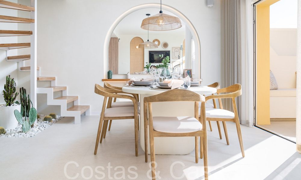 Ready to move in, contemporary duplex penthouse for sale in a gated community in La Quinta in Benahavis, Marbella 66816