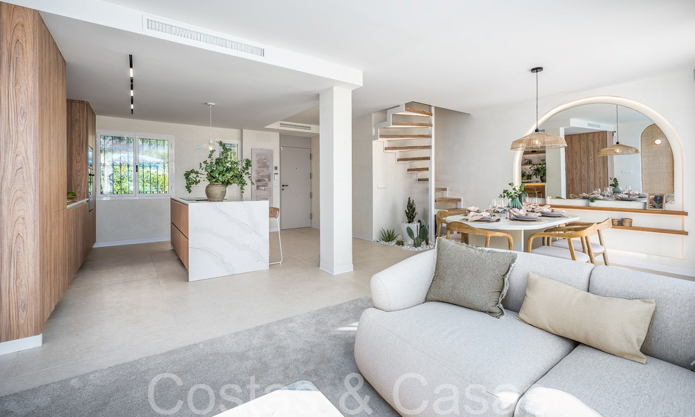 Ready to move in, contemporary duplex penthouse for sale in a gated community in La Quinta in Benahavis, Marbella 66839
