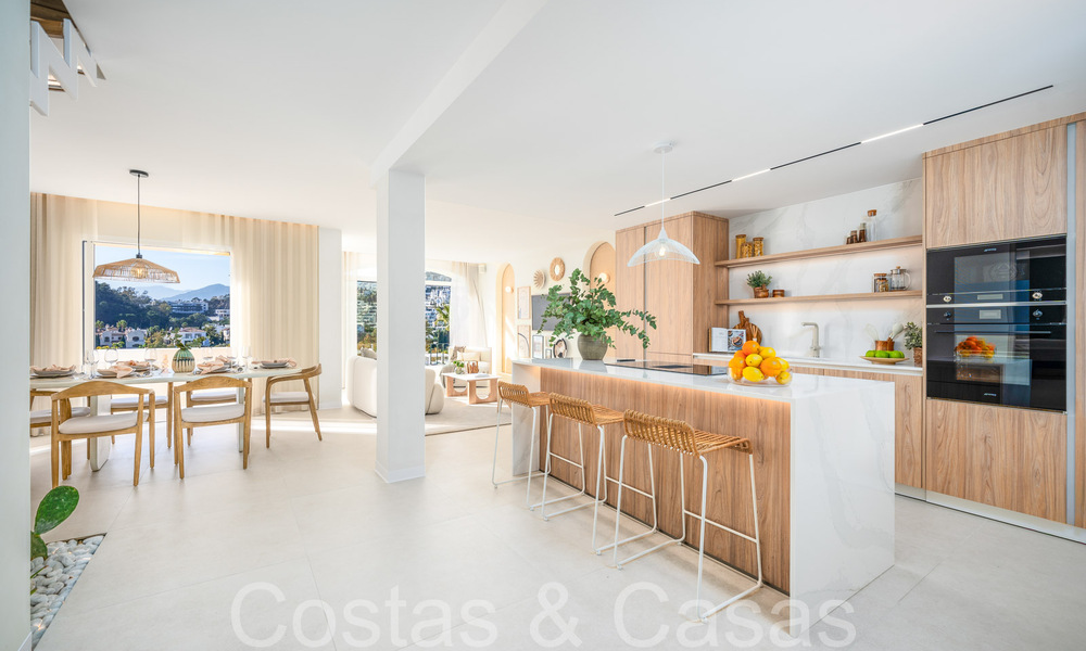 Ready to move in, contemporary duplex penthouse for sale in a gated community in La Quinta in Benahavis, Marbella 66845