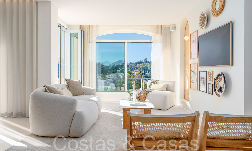 Ready to move in, contemporary duplex penthouse for sale in a gated community in La Quinta in Benahavis, Marbella 66850