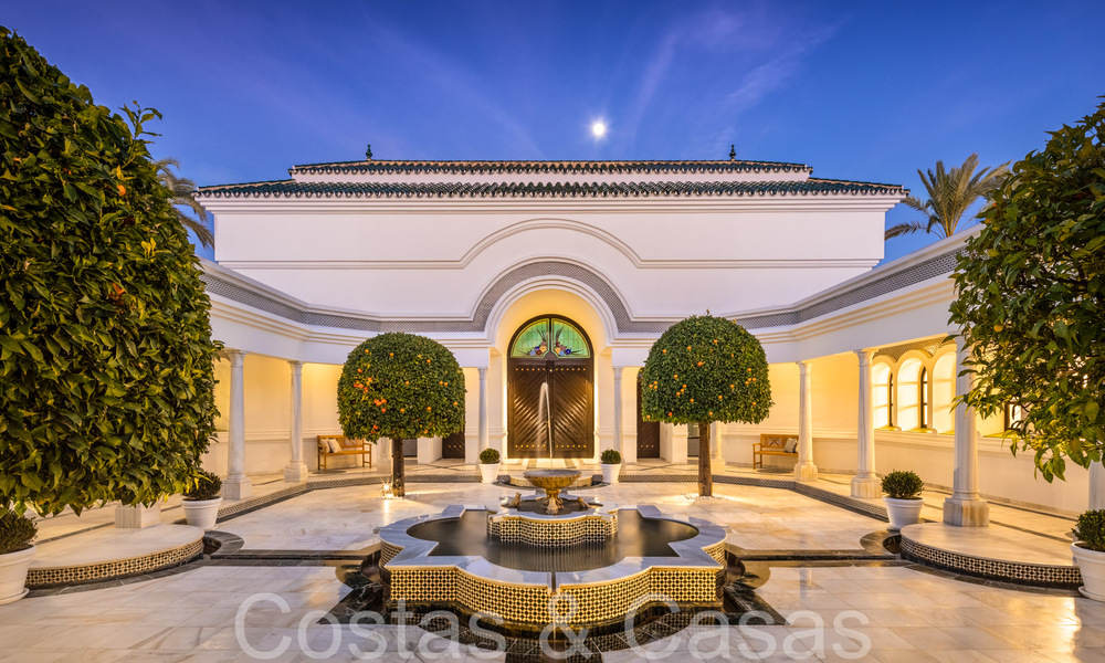 Palace style villa with Moorish-Andalusian architectural style for sale, surrounded by golf courses in Nueva Andalucia's golf valley, Marbella 67088