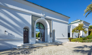 Palace style villa with Moorish-Andalusian architectural style for sale, surrounded by golf courses in Nueva Andalucia's golf valley, Marbella 67091 