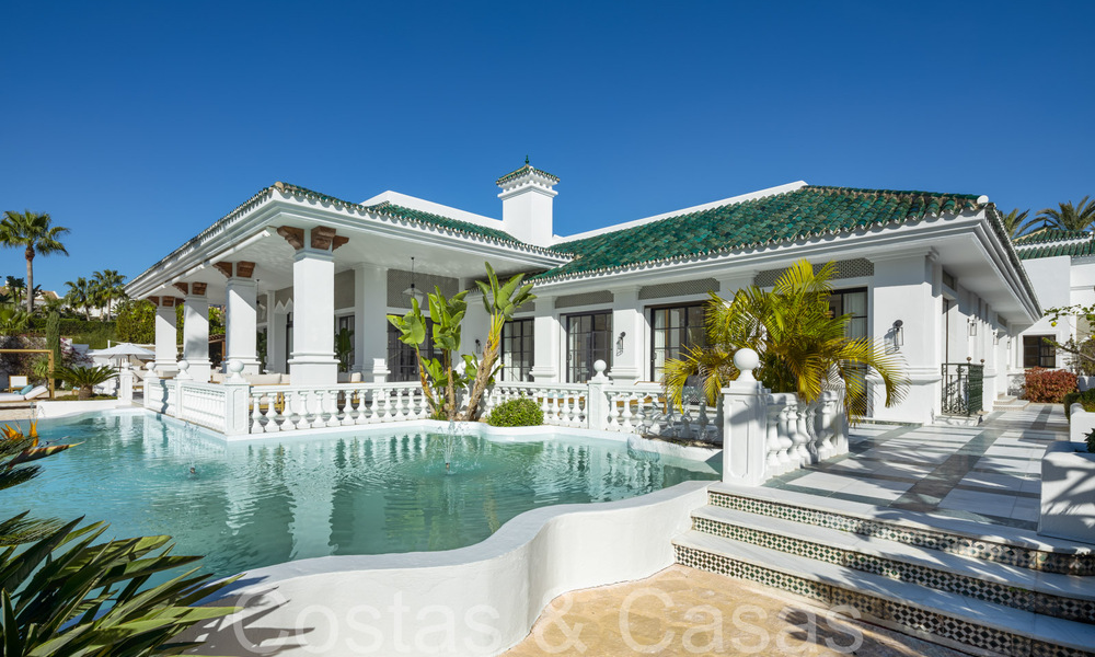 Palace style villa with Moorish-Andalusian architectural style for sale, surrounded by golf courses in Nueva Andalucia's golf valley, Marbella 67112