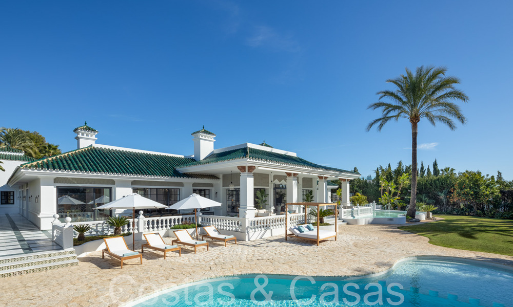Palace style villa with Moorish-Andalusian architectural style for sale, surrounded by golf courses in Nueva Andalucia's golf valley, Marbella 67113