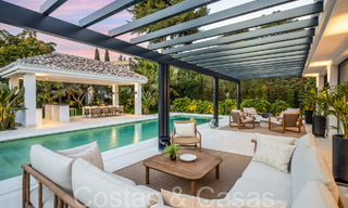 Sophisticated, Mediterranean single storey villa for sale just steps from the Las Brisas golf course in Nueva Andalucia, Marbella 67475 